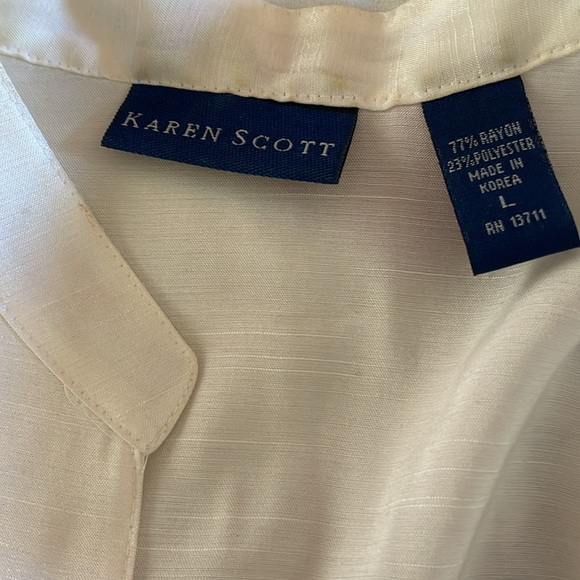 SZ L white wesket top - Picture 3 of 3